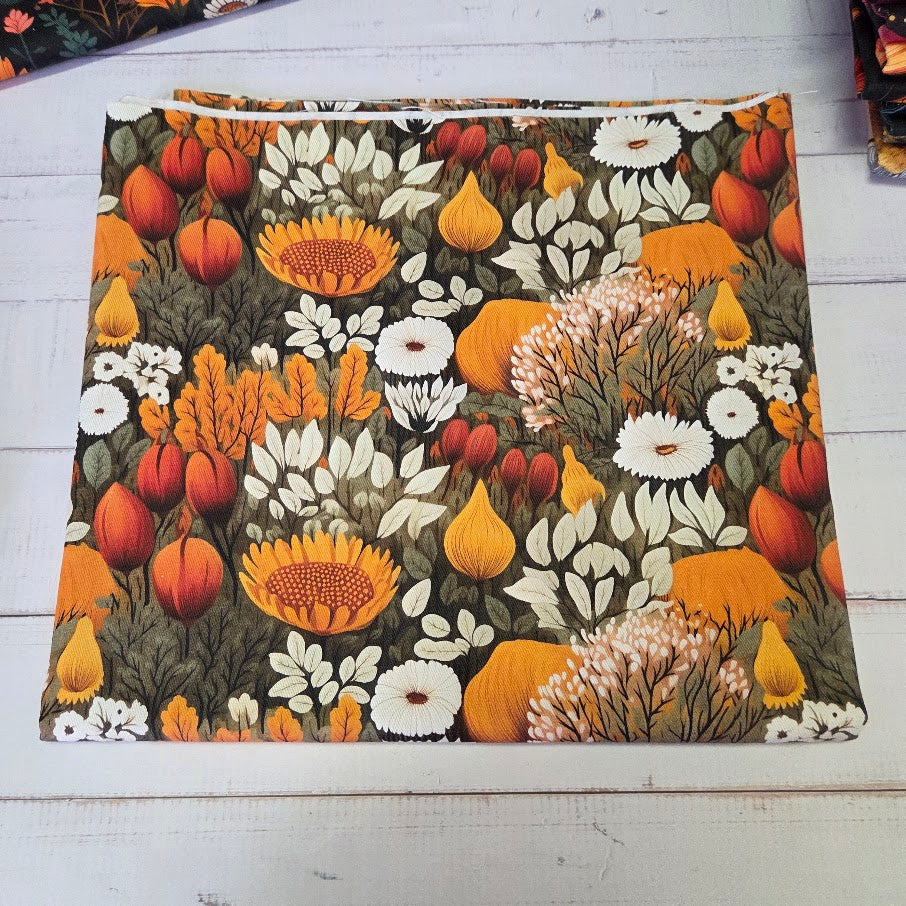 MYO Design - Twill Canvas - Herbstwiese - orange