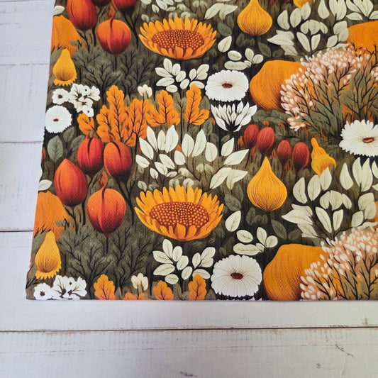 MYO Design - Twill Canvas - Herbstwiese - orange