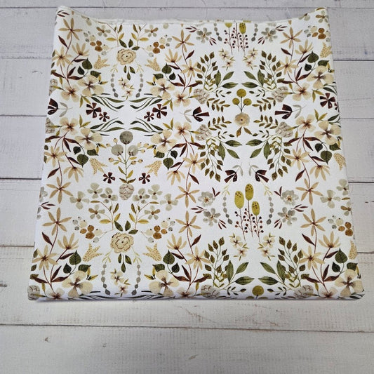 MYO Design - Twill Canvas - Watercolour Garden - white