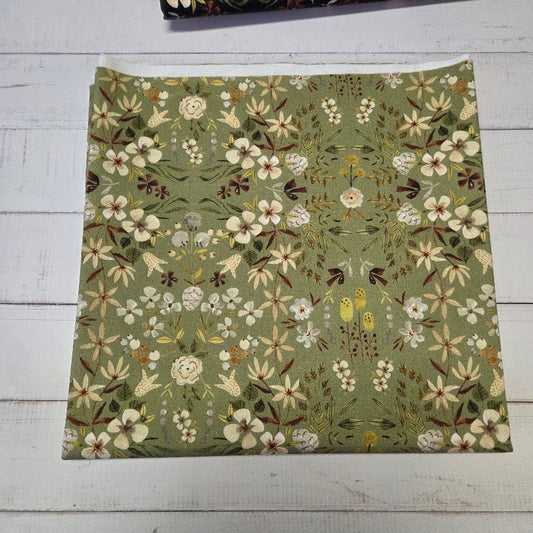 MYO Design - Twill Canvas - Watercolour Garden - grün