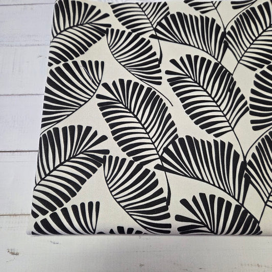 MYO Design - Twill Canvas - Leaf - schwarz-weiss