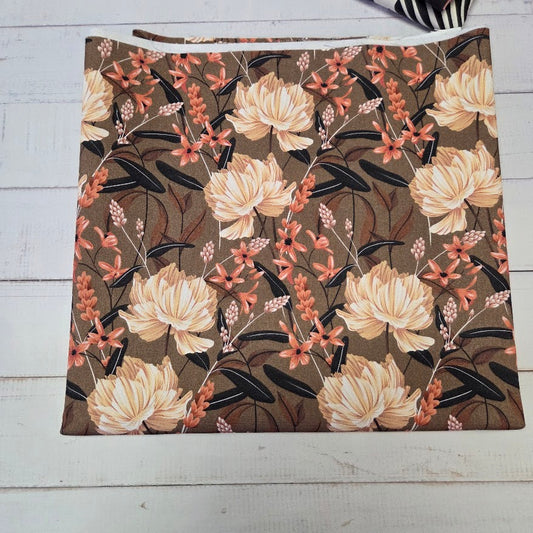 MYO Design - Twill Canvas - Wildflowers - braun