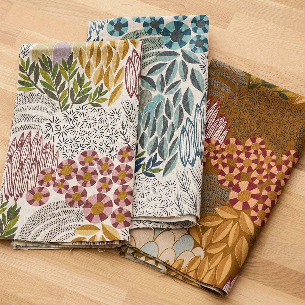 Kokka Bookhou Canvas - Bloom brown