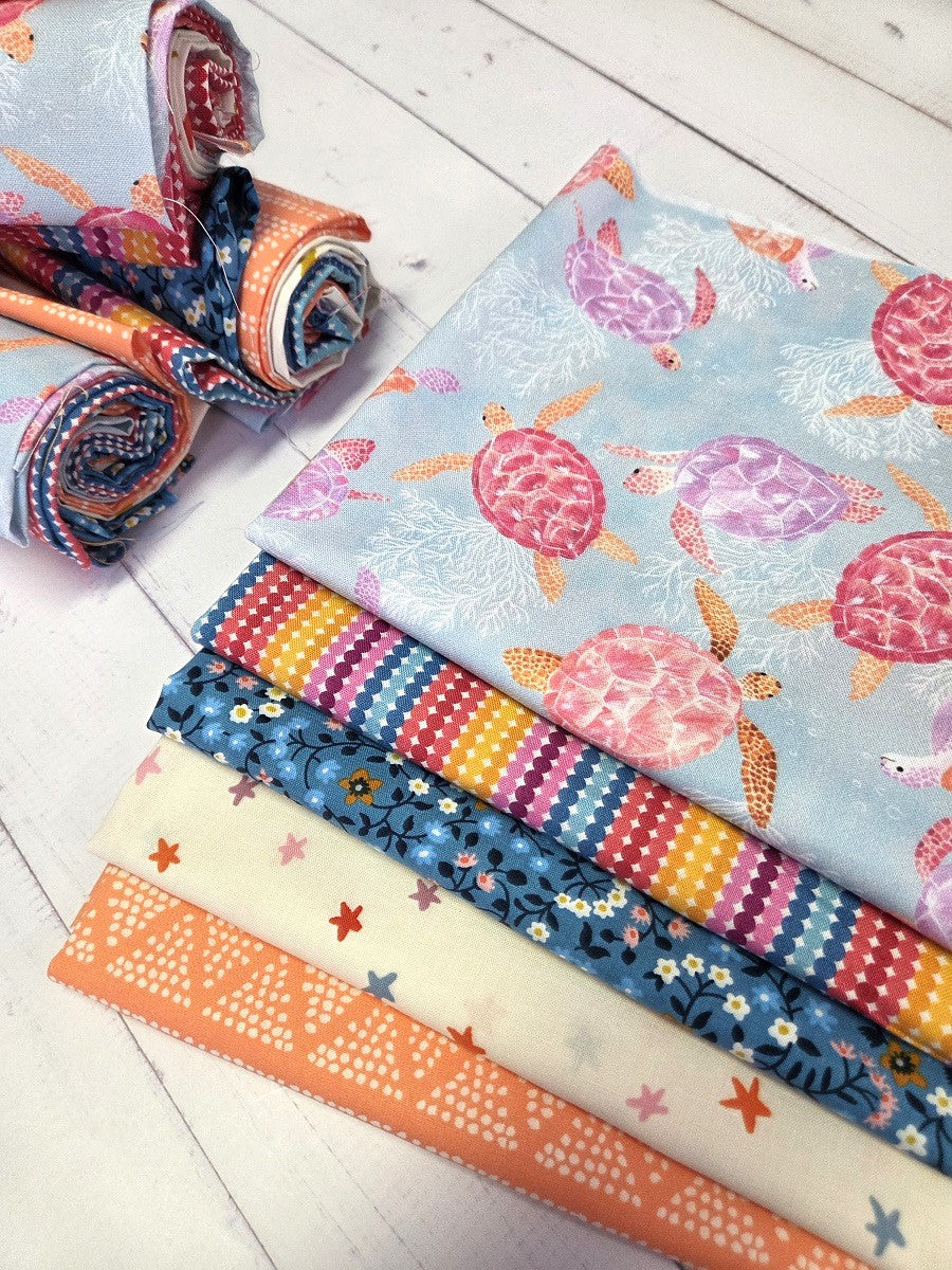 Fatquarter Set - Turtles and Colours