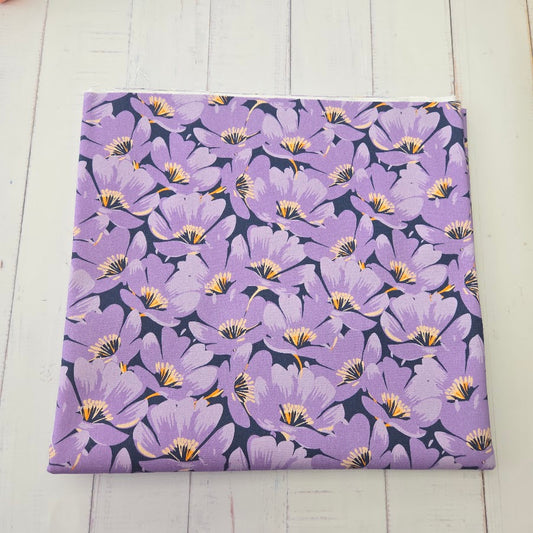 MYO Design - Twill Canvas - Tropical Flowers - purple