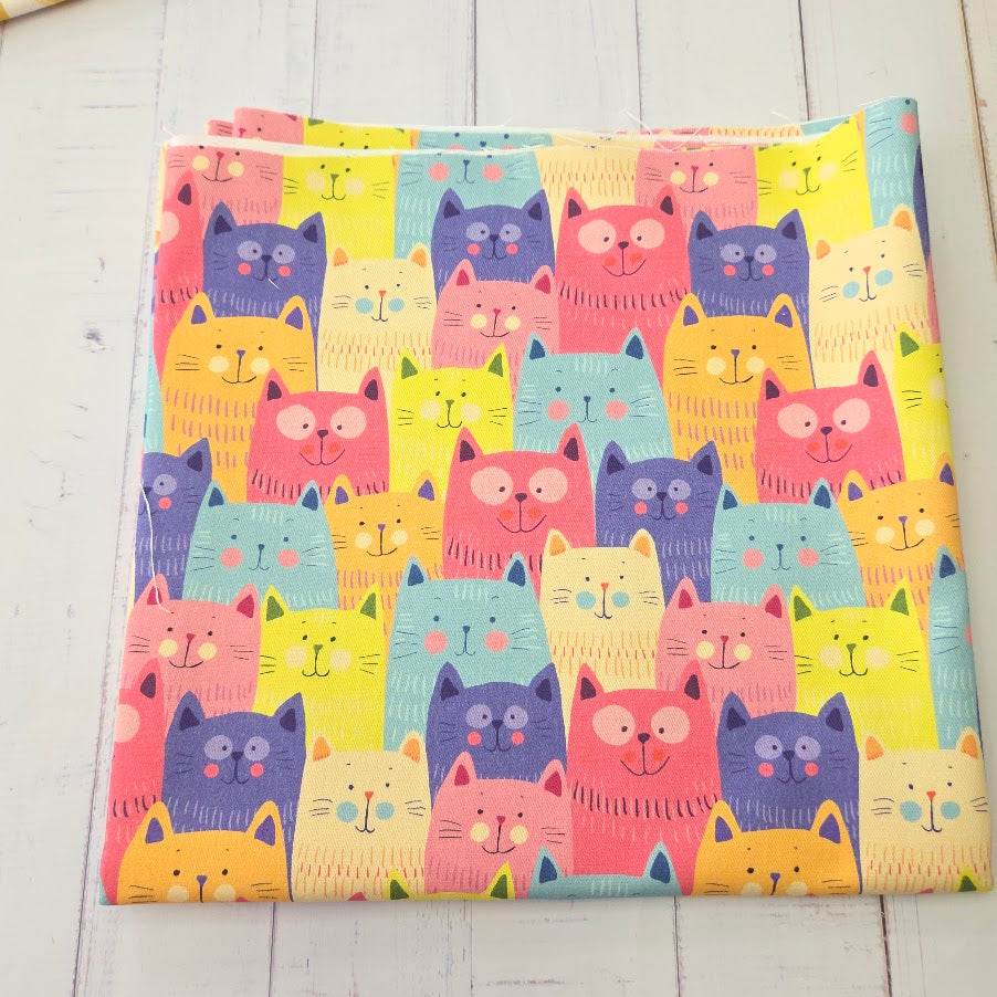 MYO Design - Twill Canvas - Rainbow Katzen