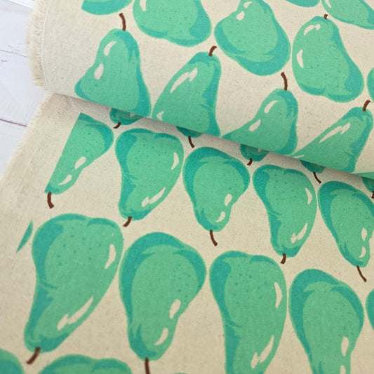 Sevenberry Canvas - Summer Pears - turquoise