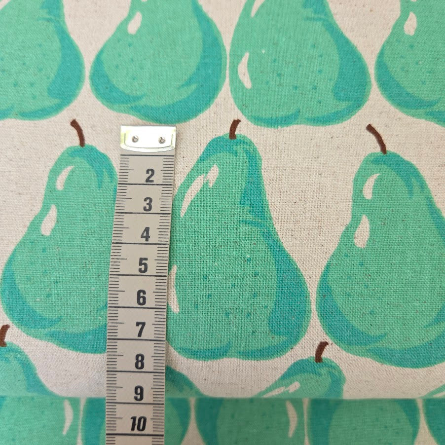 Sevenberry Canvas - Summer Pears - turquoise