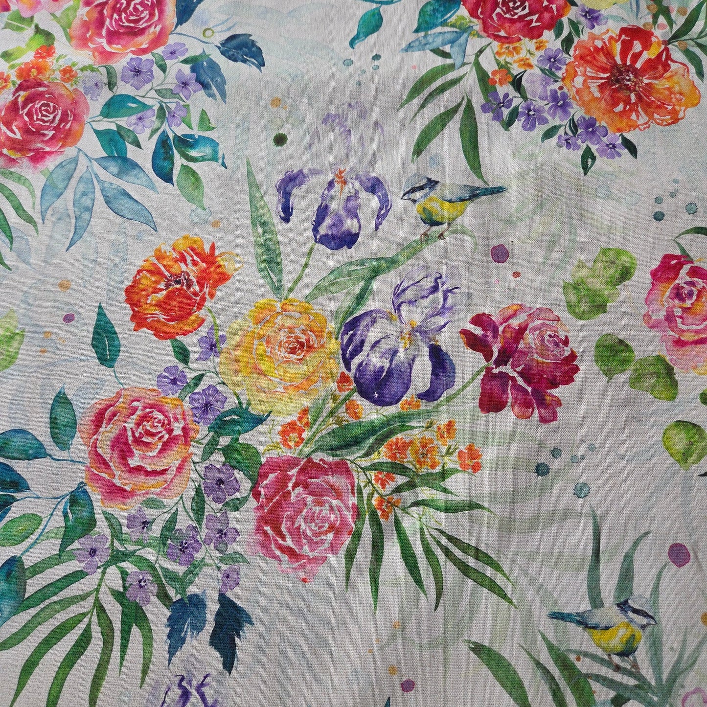 Moda Leinen - Mochi Linen - Chickadee - Room to Grow