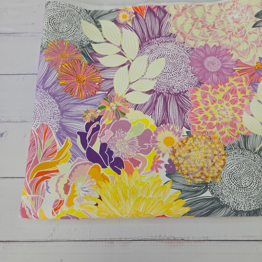 MYO Design - Twill Canvas - Pastell Folk Flowers