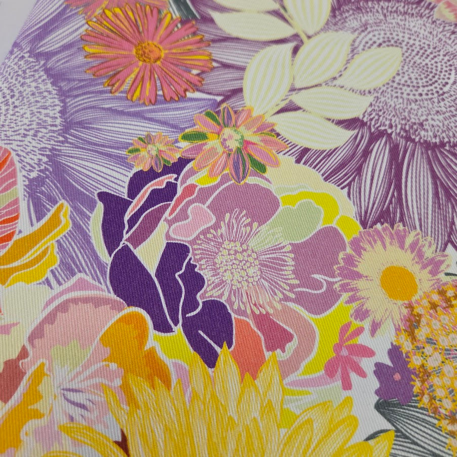 MYO Design - Twill Canvas - Pastell Folk Flowers