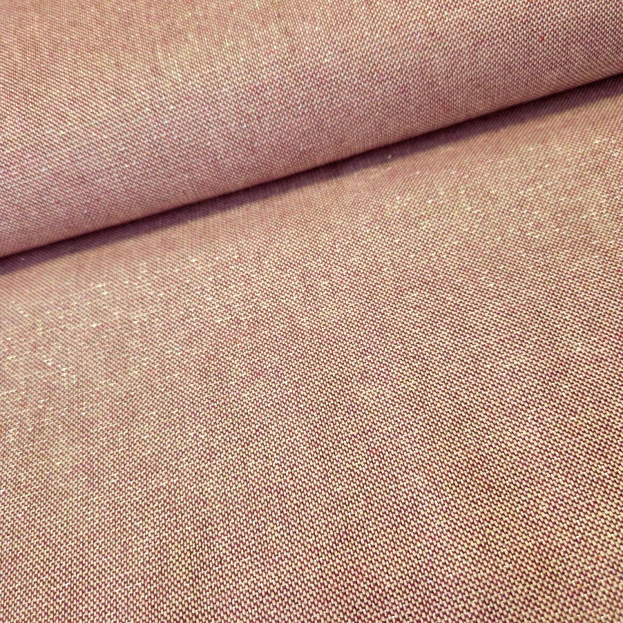 Canvas "David" - melierter Uni Glitzer Canvas von Swafing altrosa