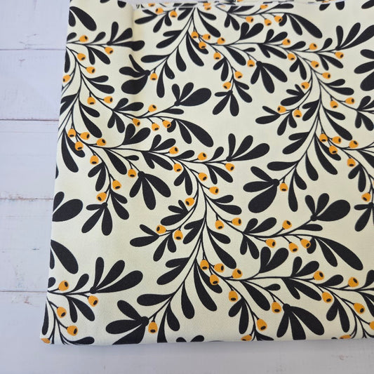 MYO Design - Twill Canvas - Berry Branch - black