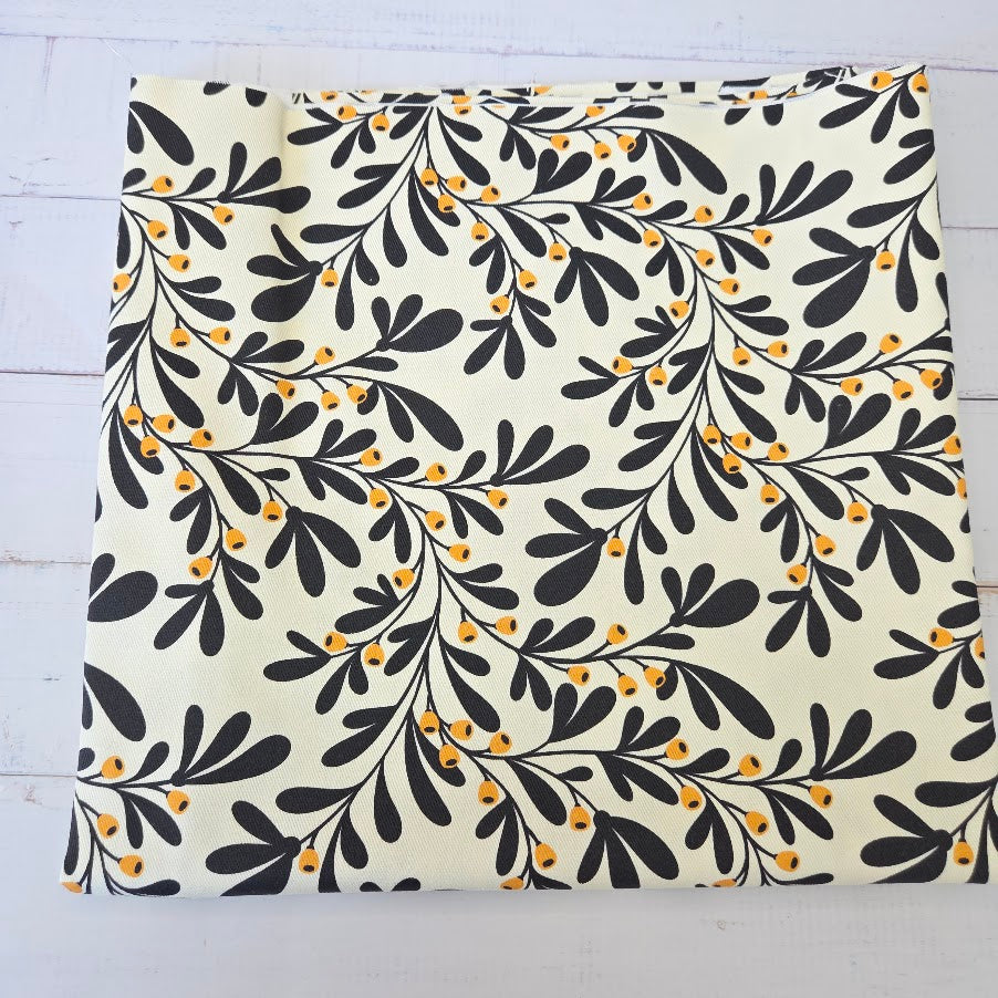 MYO Design - Twill Canvas - Berry Branch - black