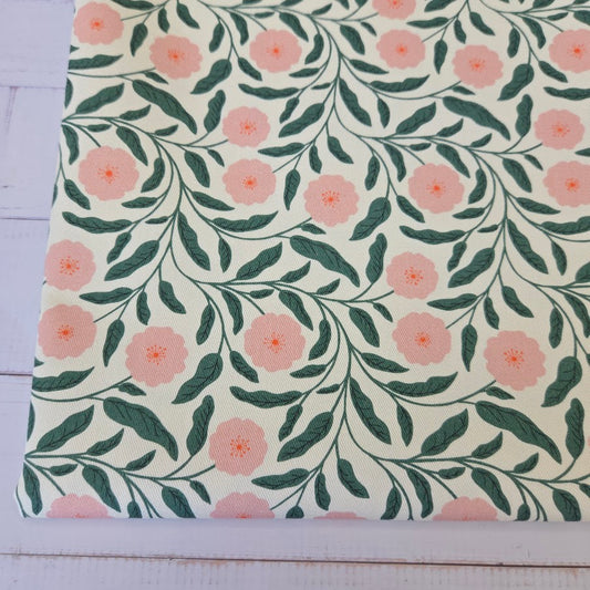 MYO Design - Twill Canvas - Daisy Blooms - rose