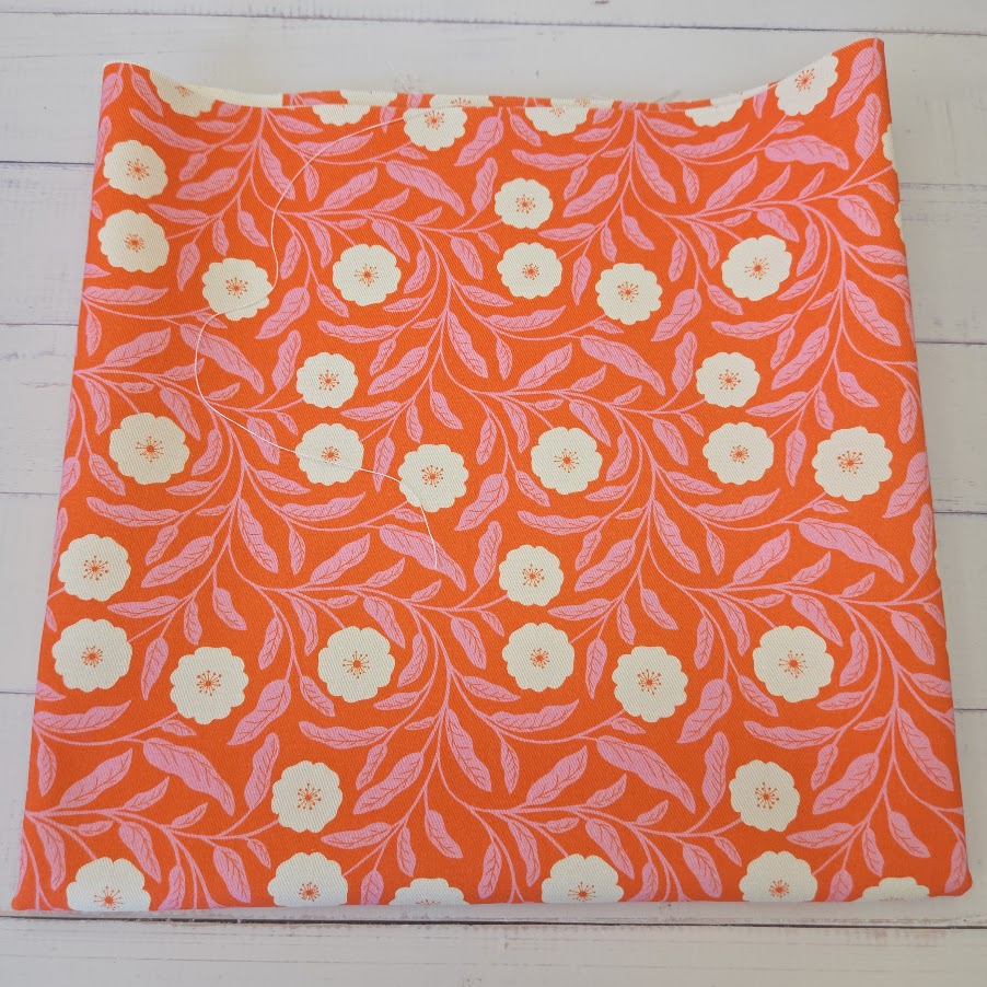 MYO Design - Twill Canvas - Daisy Blooms - vibrant red