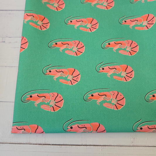 MYO Design - Twill Canvas - Colourful Sealife - Garnelen