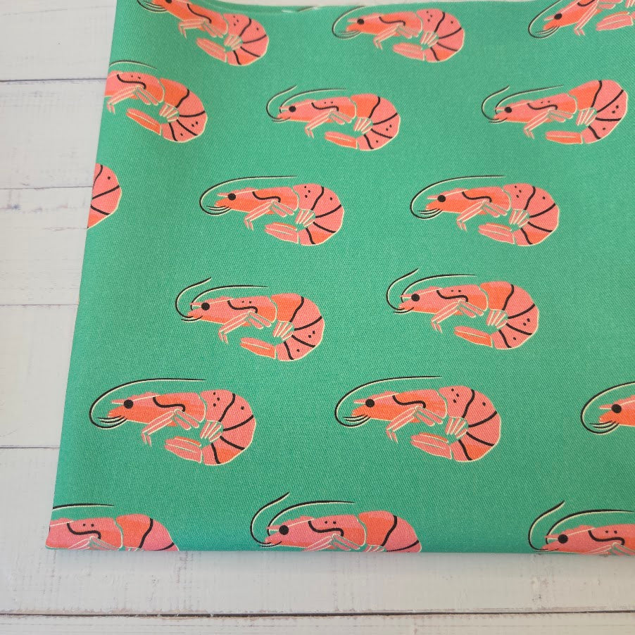 MYO Design - Twill Canvas - Colourful Sealife - Garnelen