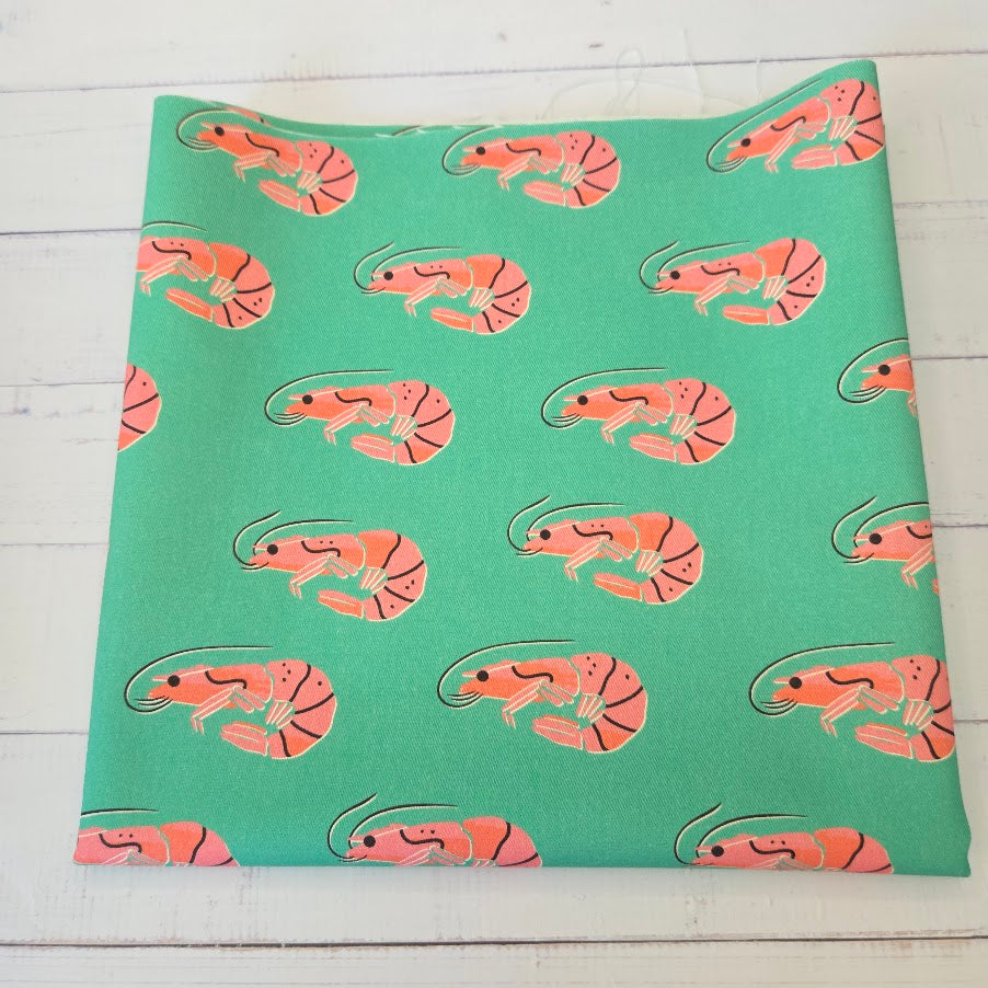 MYO Design - Twill Canvas - Colourful Sealife - Garnelen