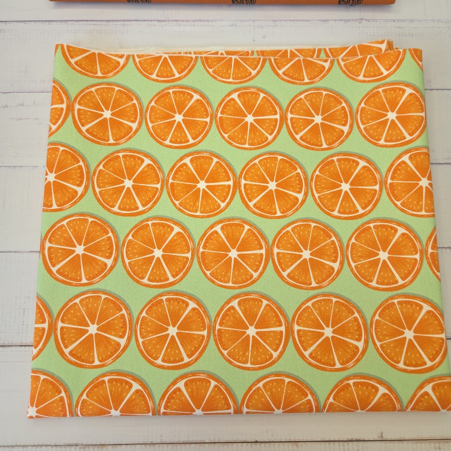 MYO Design - Twill Canvas - Orangen - grün-orange