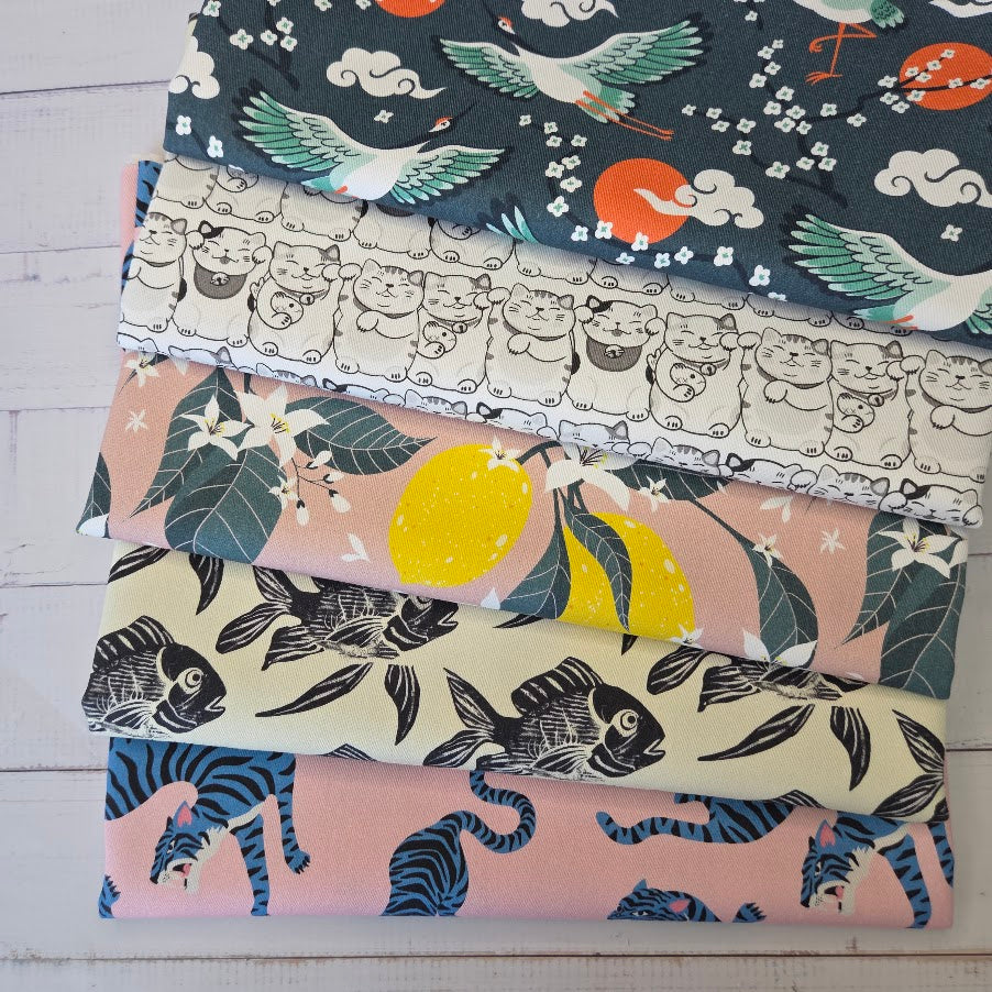 MYO Design - Twill Canvas - Lemon Tree rose