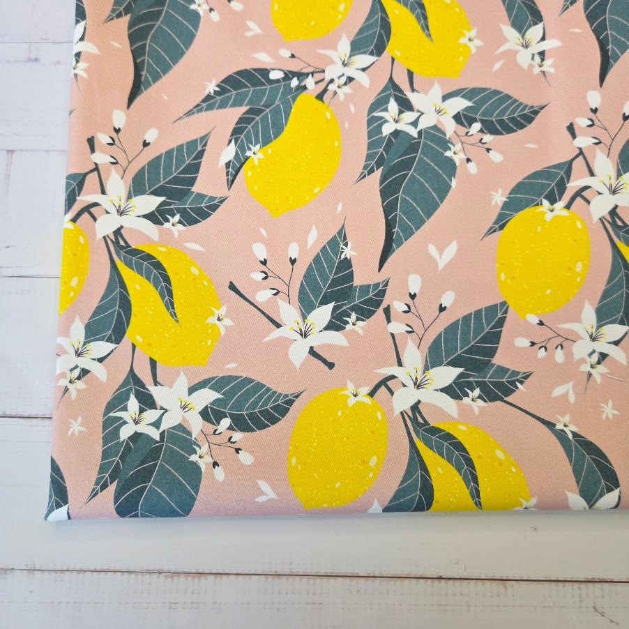 MYO Design - Twill Canvas - Lemon Tree rose