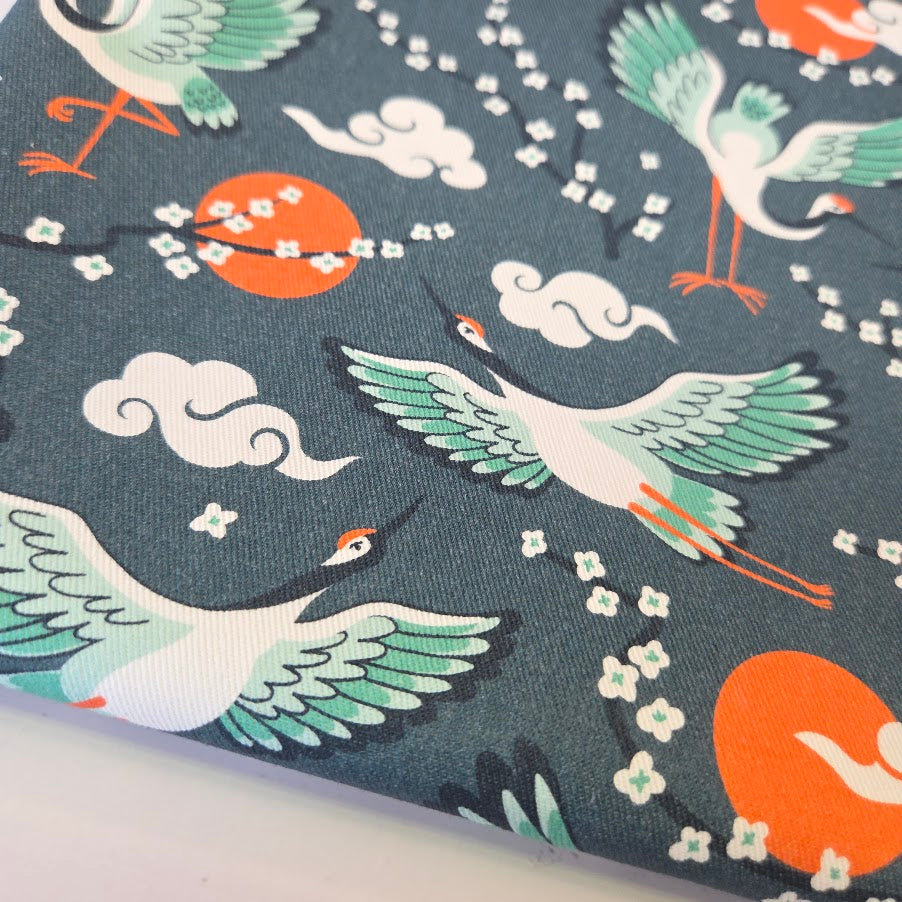 MYO Design - Twill Canvas - Japan - Cranes and Cherries