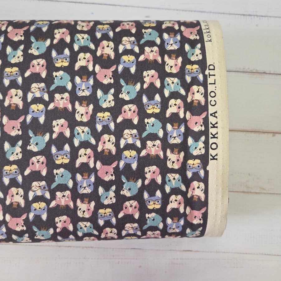 Kokka Canvas - Chibi Petit Oxford Canvas – French Bulldog
