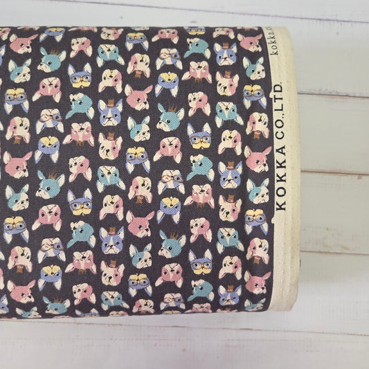 Kokka Canvas - Chibi Petit Oxford Canvas – French Bulldog