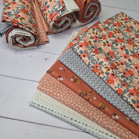 Fatquarter Set - Rifle Paper Les Fleurs - Rose