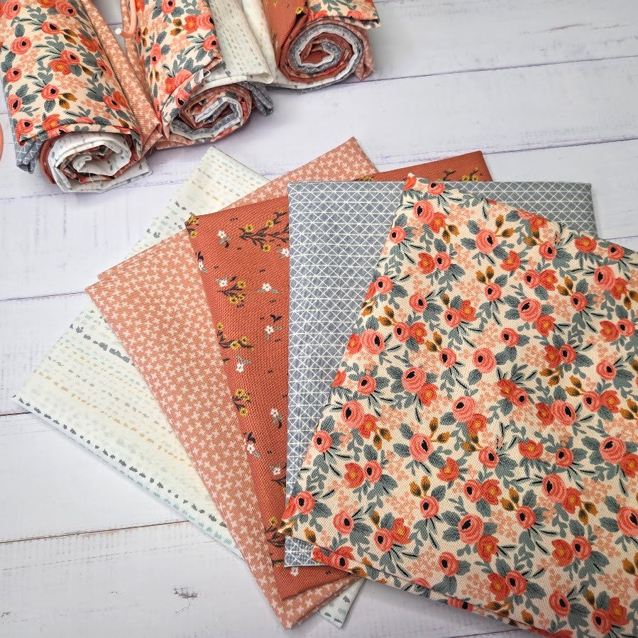 Fatquarter Set - Rifle Paper Les Fleurs - Rose