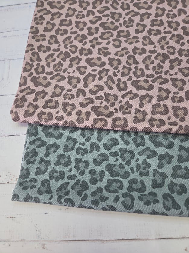 MYO Design - Twill Canvas - Leopard - pale pink