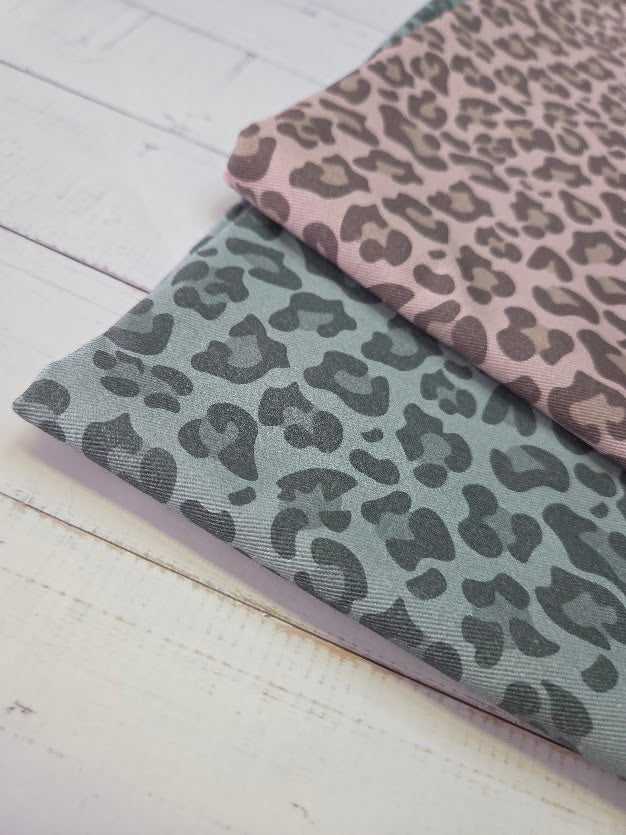 MYO Design - Twill Canvas - Leopard - pale pink