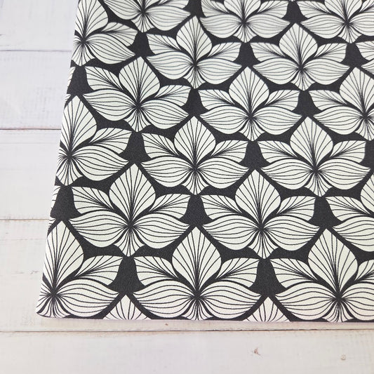 MYO Design - Twill Canvas - Lotus - schwarz-weiß