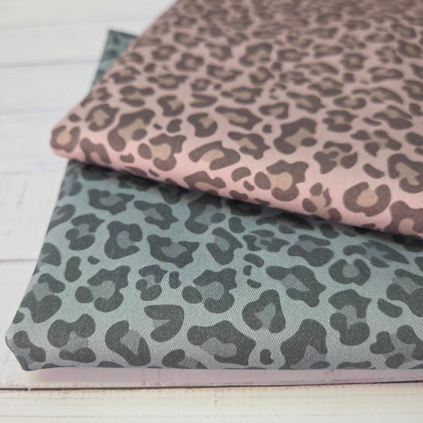 MYO Design - Twill Canvas - Leopard - pale pink