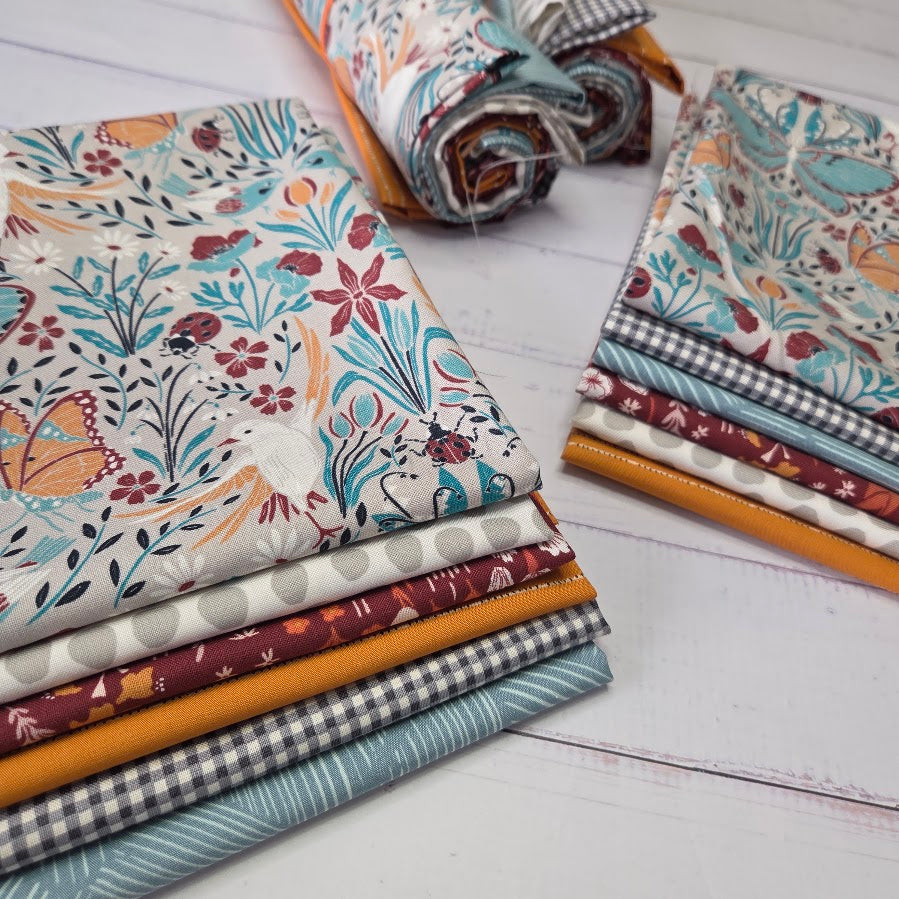 Fatquarter Set - Cloud9 - Eventide Meadow - grey