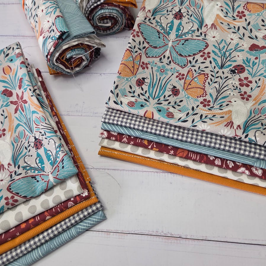 Fatquarter Set - Cloud9 - Eventide Meadow - grey