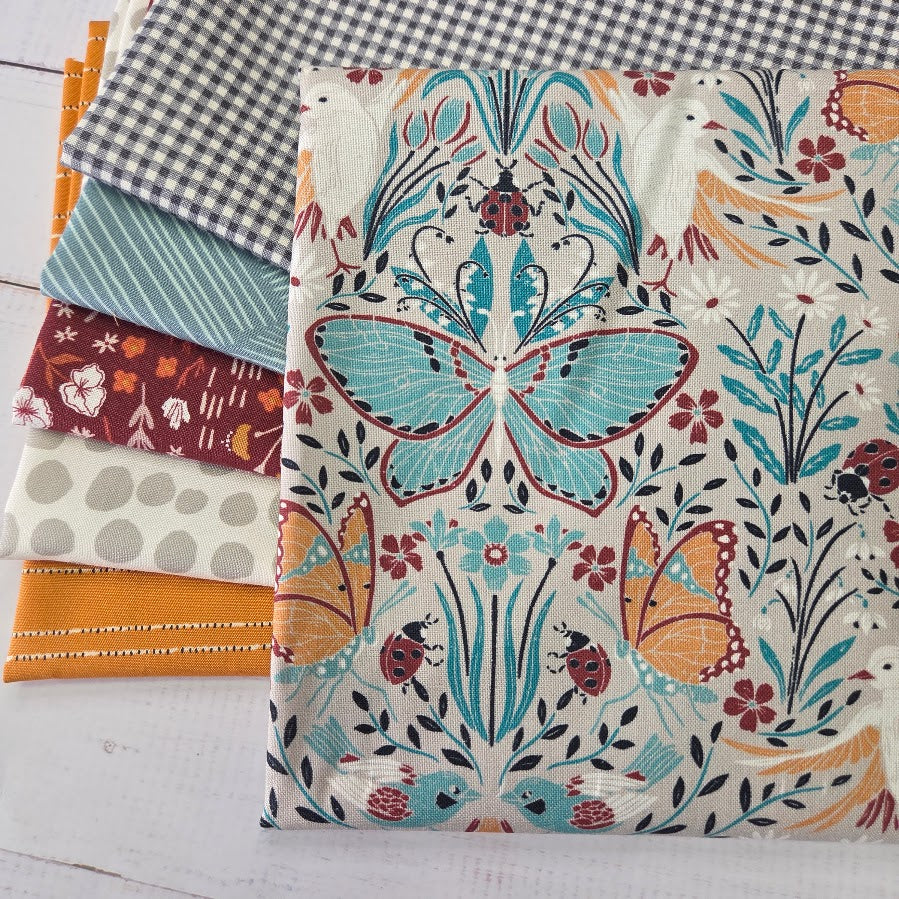 Fatquarter Set - Cloud9 - Eventide Meadow - grey