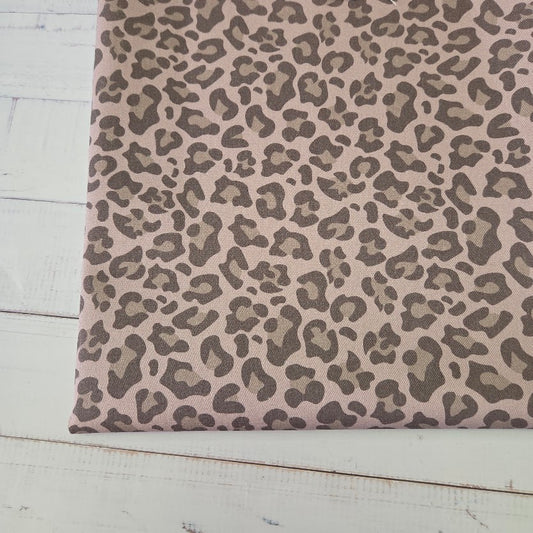MYO Design - Twill Canvas - Leopard - pale pink