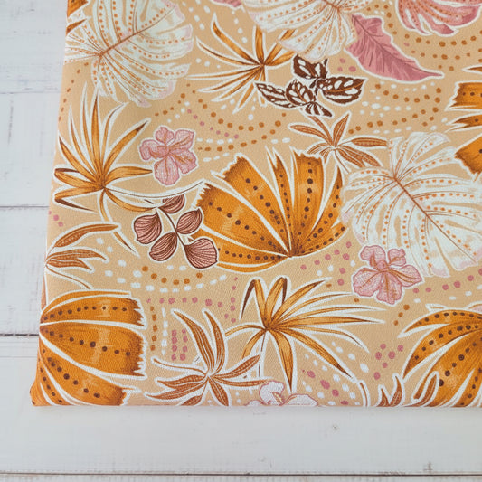 MYO Design - Twill Canvas - Monstera beige-rose