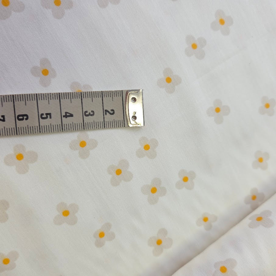 Baumwollstoff - little Flowers - ecru