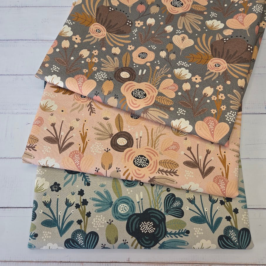 MYO Design - Unbleached Cotton Canvas - Flowerfield nude