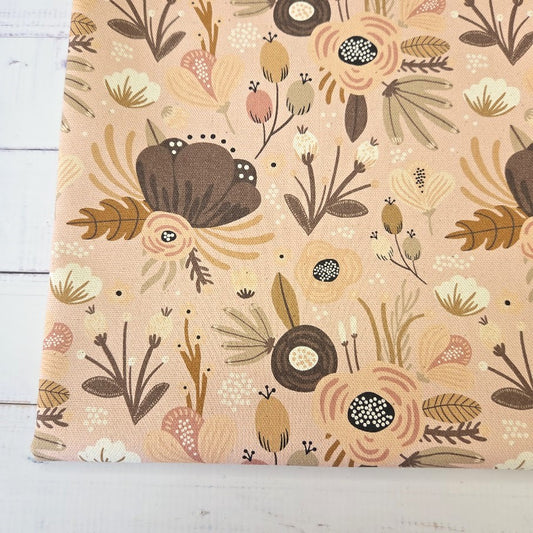 MYO Design - Unbleached Cotton Canvas - Flowerfield nude