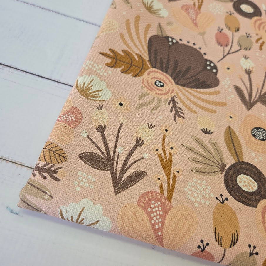 MYO Design - Unbleached Cotton Canvas - Flowerfield nude
