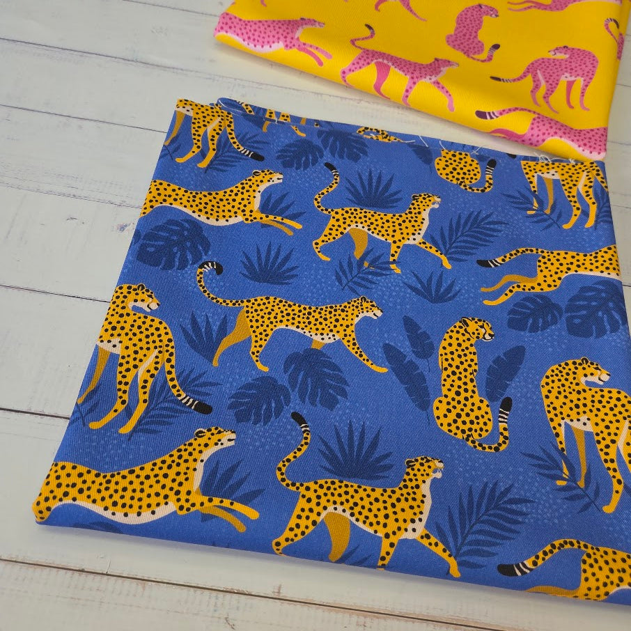 MYO Design - Twill Canvas - Cheetah blue