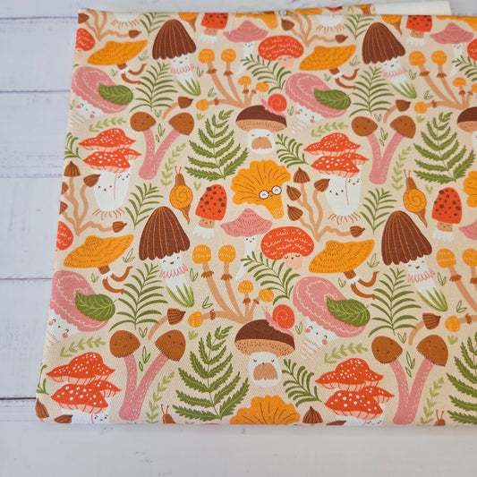 MYO Design - Twill Canvas - Mushrooms Autumn