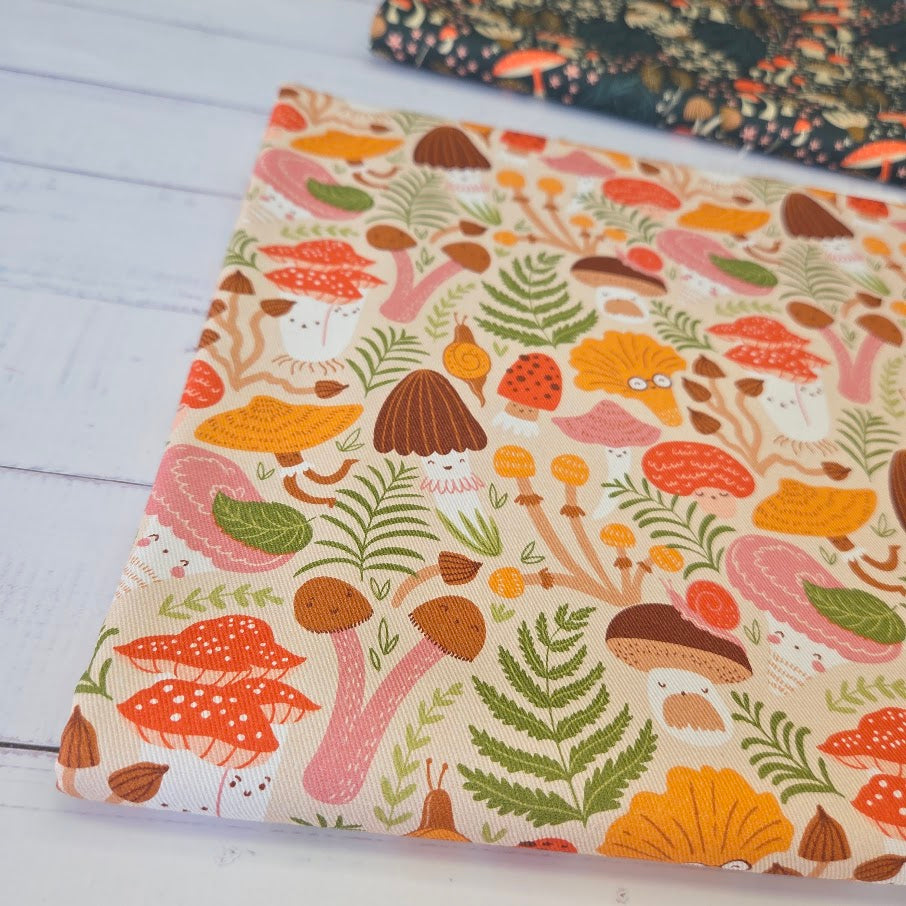 MYO Design - Twill Canvas - Mushrooms Autumn