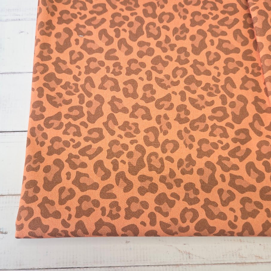 MYO Design - Twill Canvas - Leopard - coral