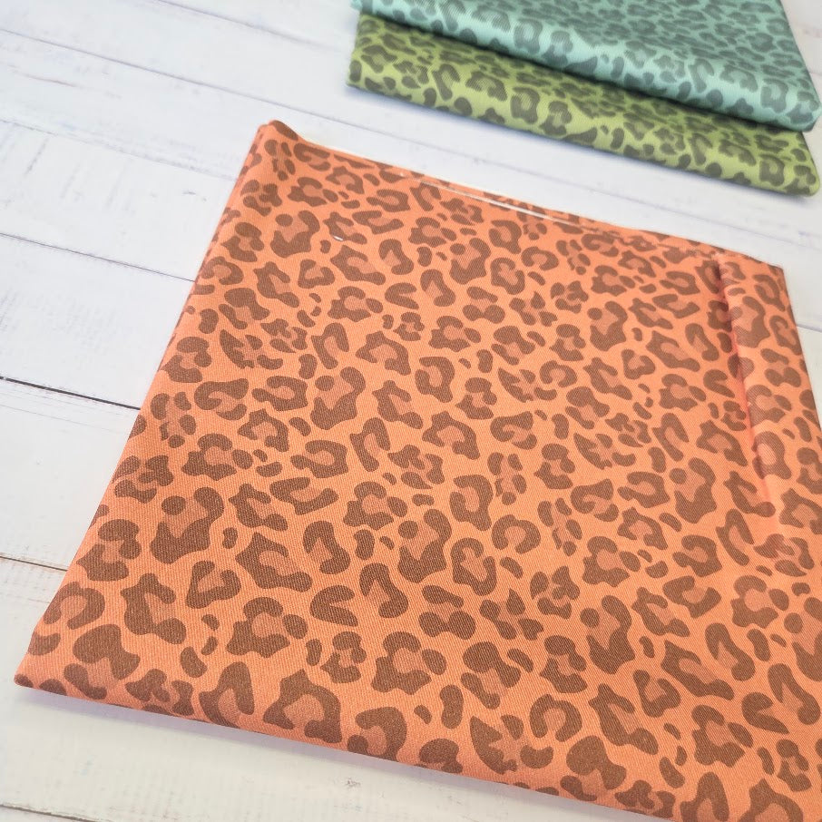 MYO Design - Twill Canvas - Leopard - coral