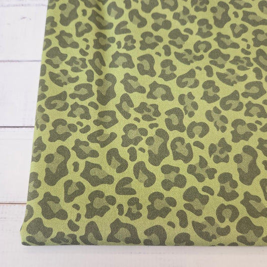 MYO Design - Twill Canvas - Leopard - olive